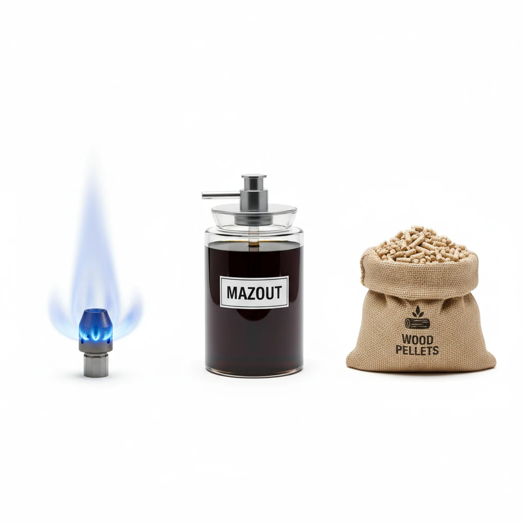Mazout vs Gaz vs Pellets - Comparatif