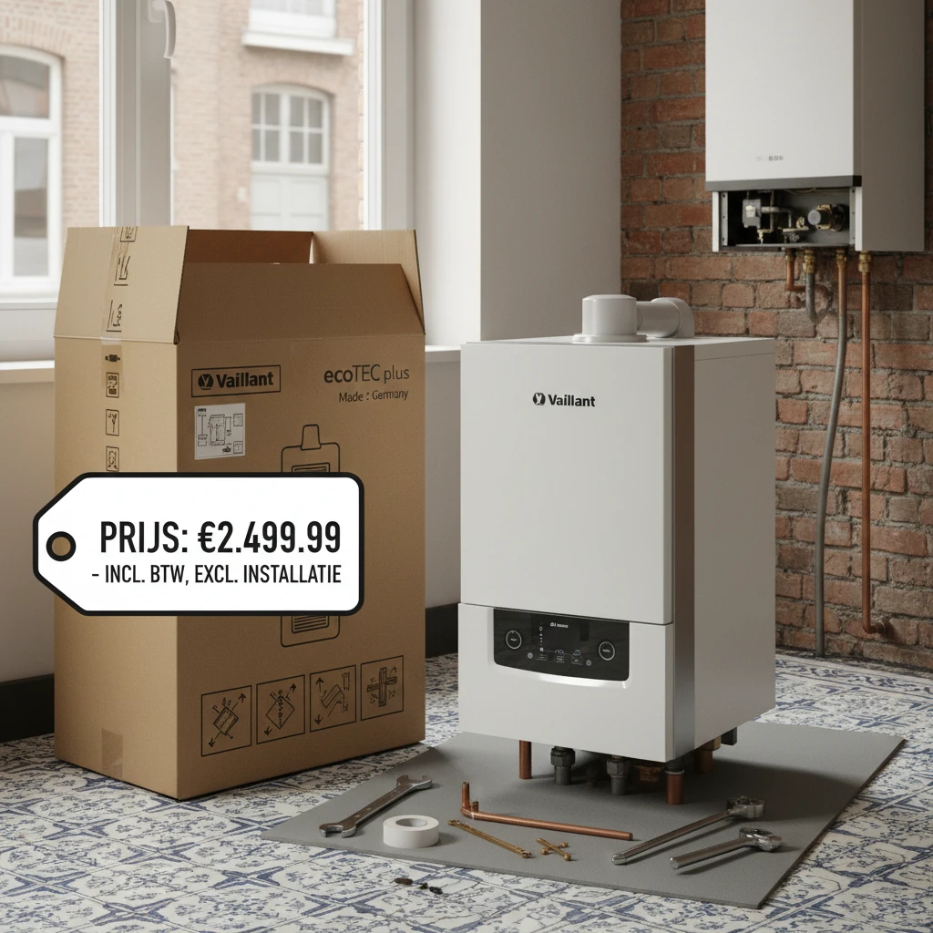 Chaudiere gaz condensation prete pour l'installation en Belgique